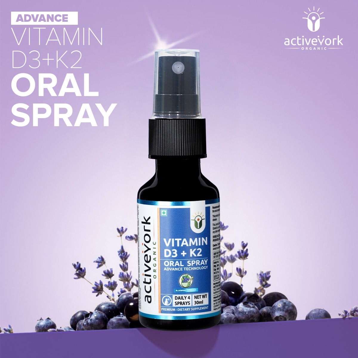 VITAMIN D3 + K2 Oral Spray