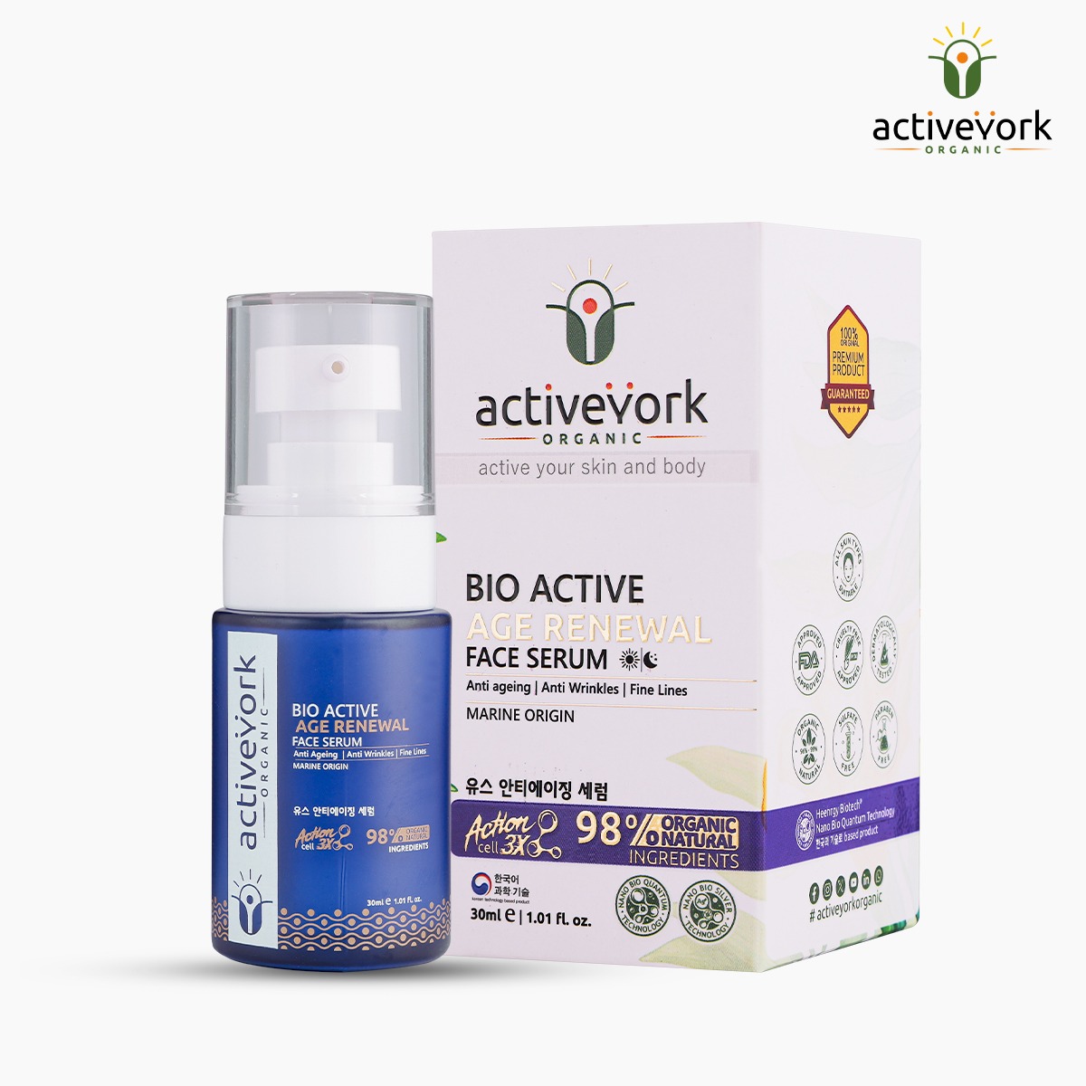 Bio active age renewal face serum