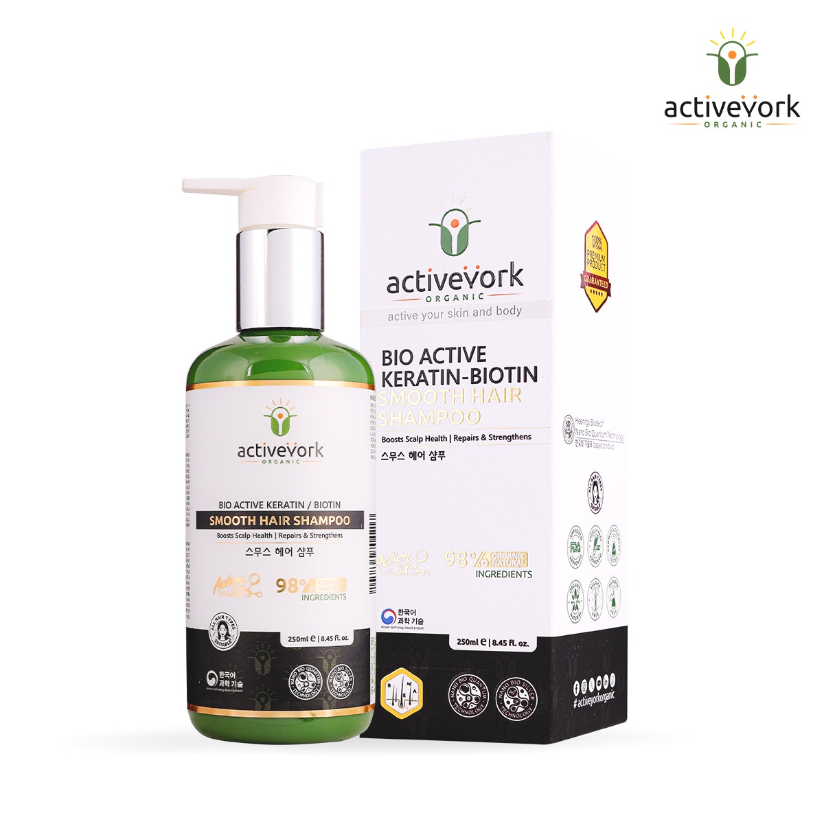 BIO ACTIVE KERATIN & BIOTIN SMOOTH HAIR SHAMPOO